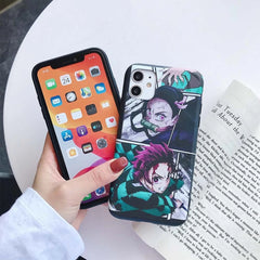 Anime Demon Slayer: Tanjiro Kamado & Nezuko Kamado Back Cover - Vers.05 (For iPhone XR, X-XS, X-XS Max)