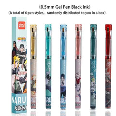 Naruto Gel Pen Set – 0.5mm Black Ink – Anime Stationery