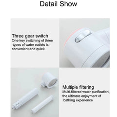Adjustable Pressurized Rainfall Shower Head Water Saving Filter Spray Nozzle Hand-held High Pressure Can Rub Back SPA Nozzle Shower Head