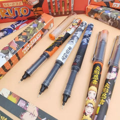 Anime Naruto straight liquid ballpoint pen Japanese cartoon black