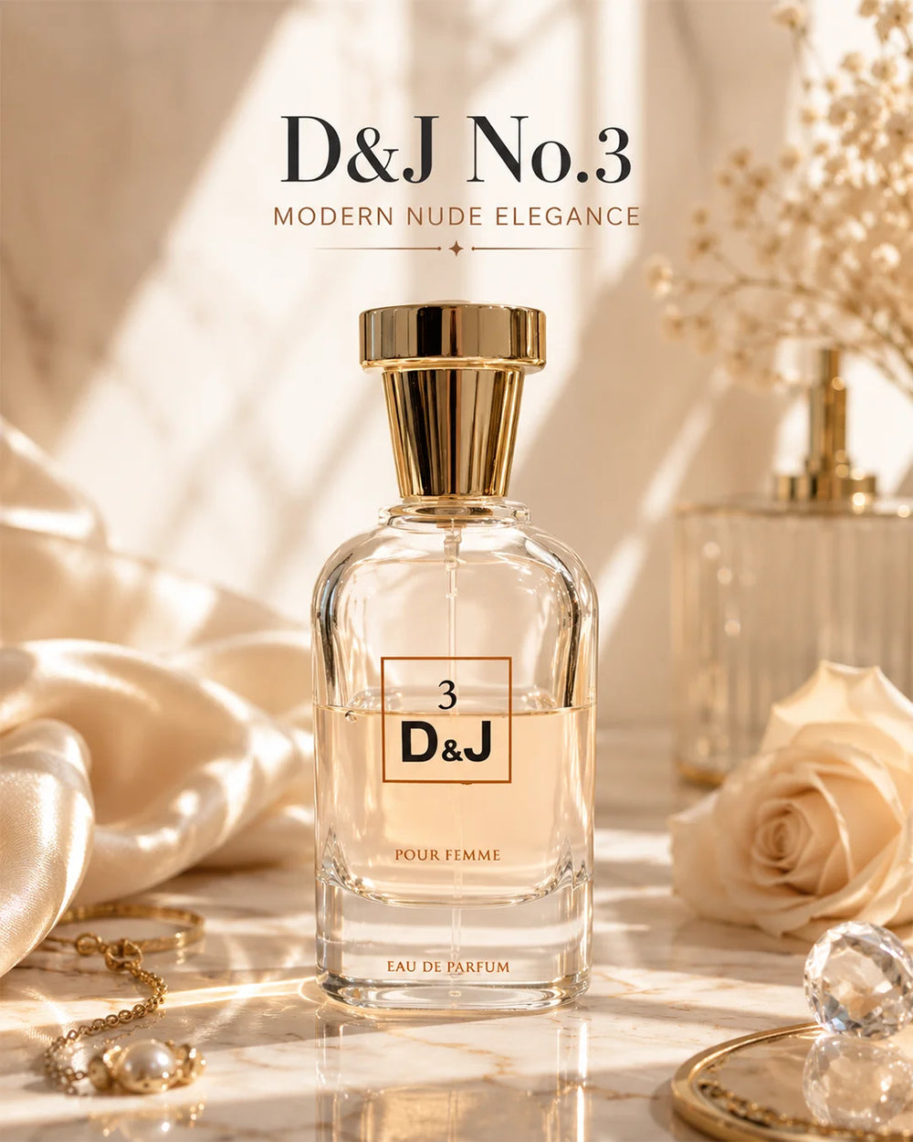 D&J No.3 Pour Femme Eau de Parfum 100ml luxury feminine perfume bottle_1