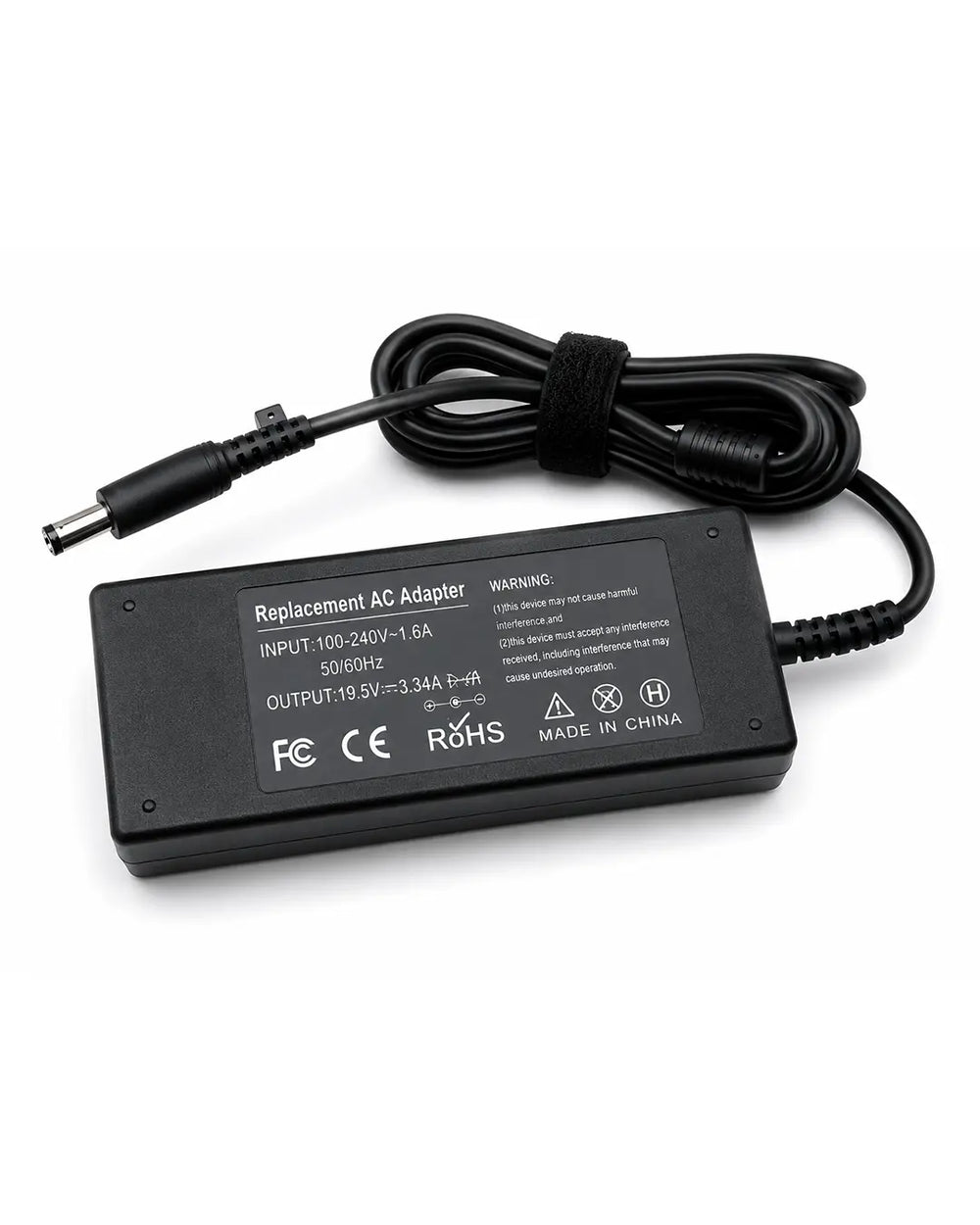Dell 65W laptop charger 19.5V 3.34A small pin adapter for Inspiron Latitude Vostro
