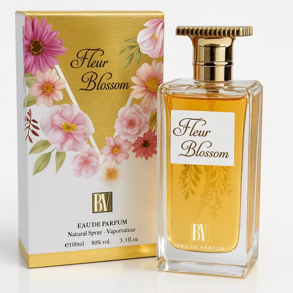 Fleur Blossom Eau de Parfum – 100ml Elegant Floral Women’s Perfume Bottle