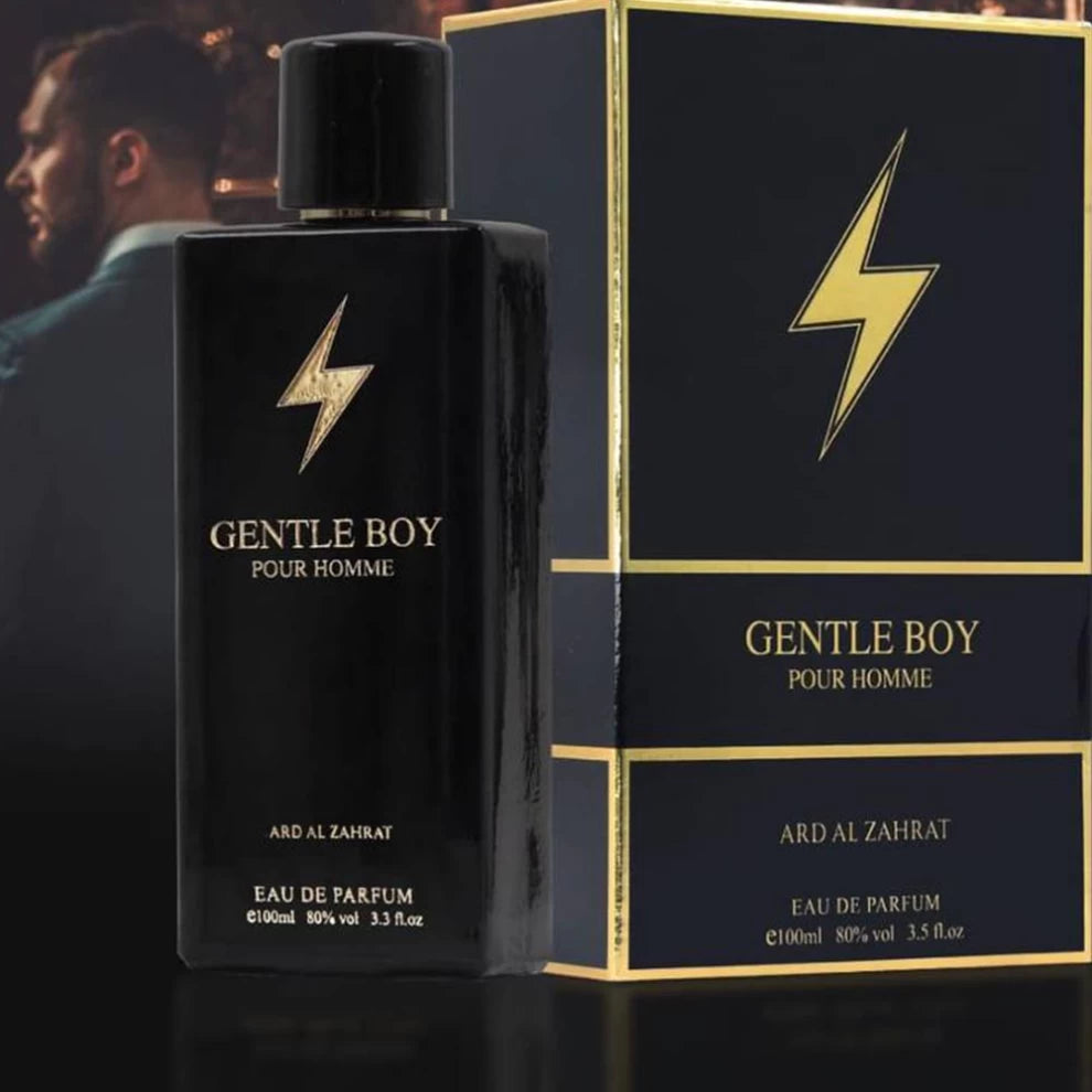 Gentle Boy Eau de Parfum – Men’s Woody Spicy Perfume – 100ml black bottle