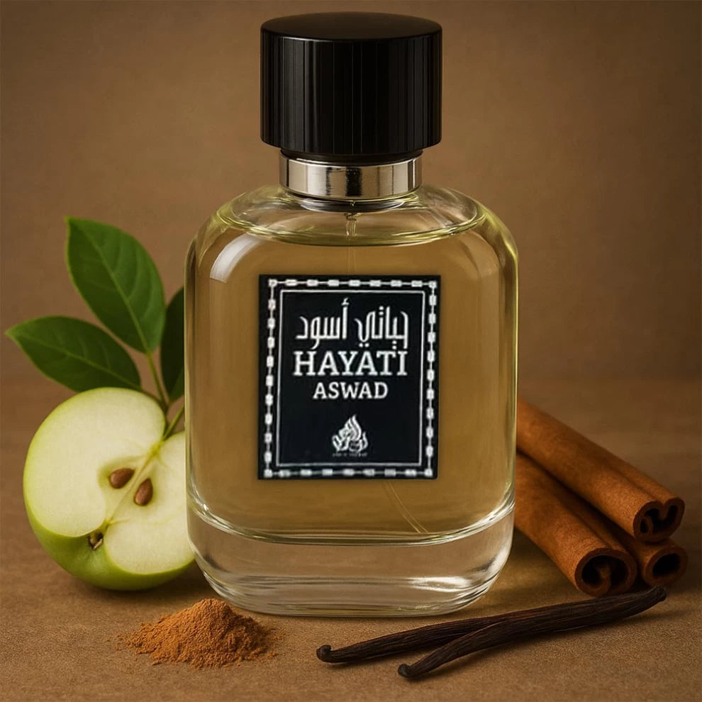 Hayati Aswad Eau de Parfum – Oriental Spicy Men’s Perfume – 100ml