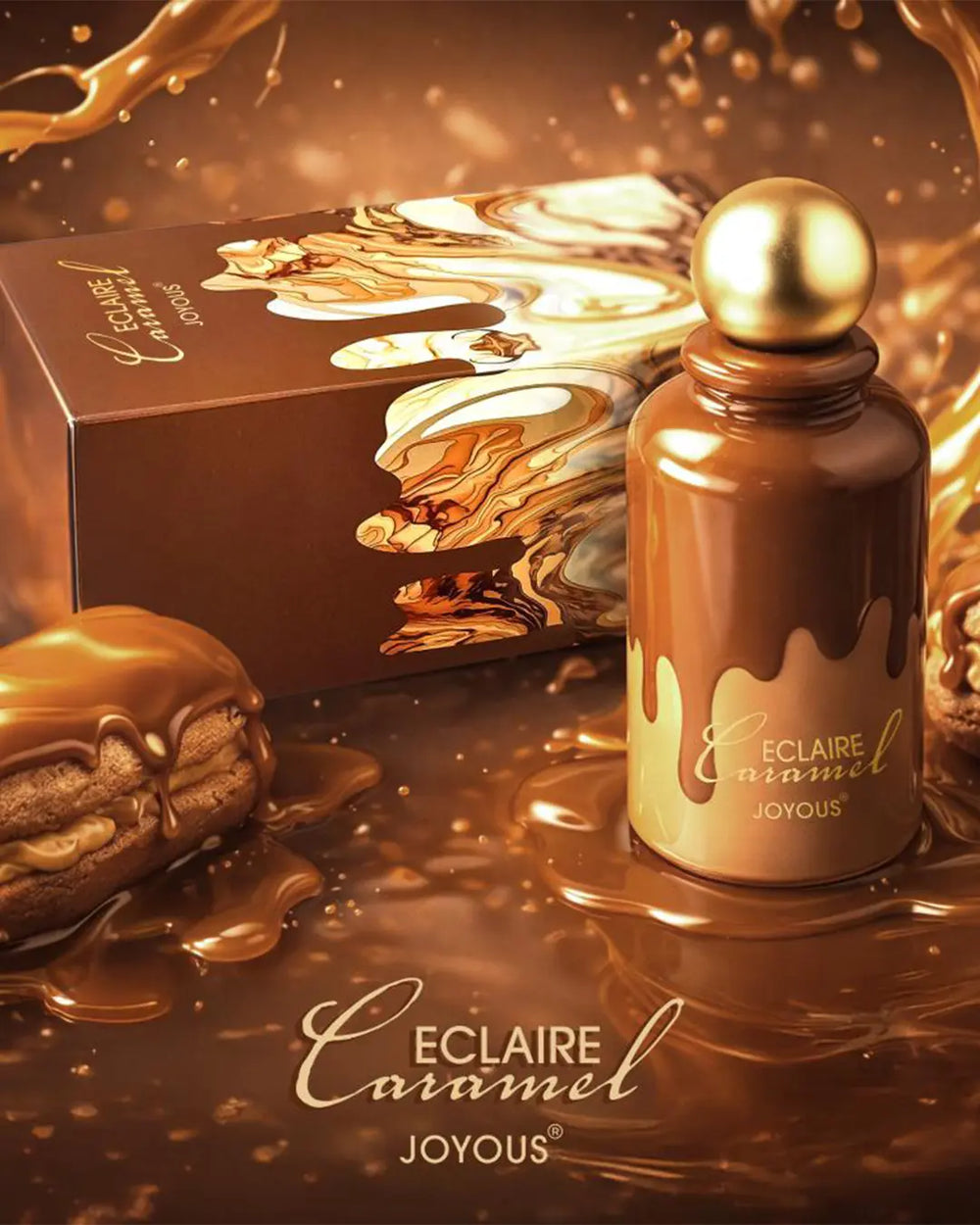 Joyous Eclaire Caramel Eau de Parfum 100ml luxury gourmand perfume bottle