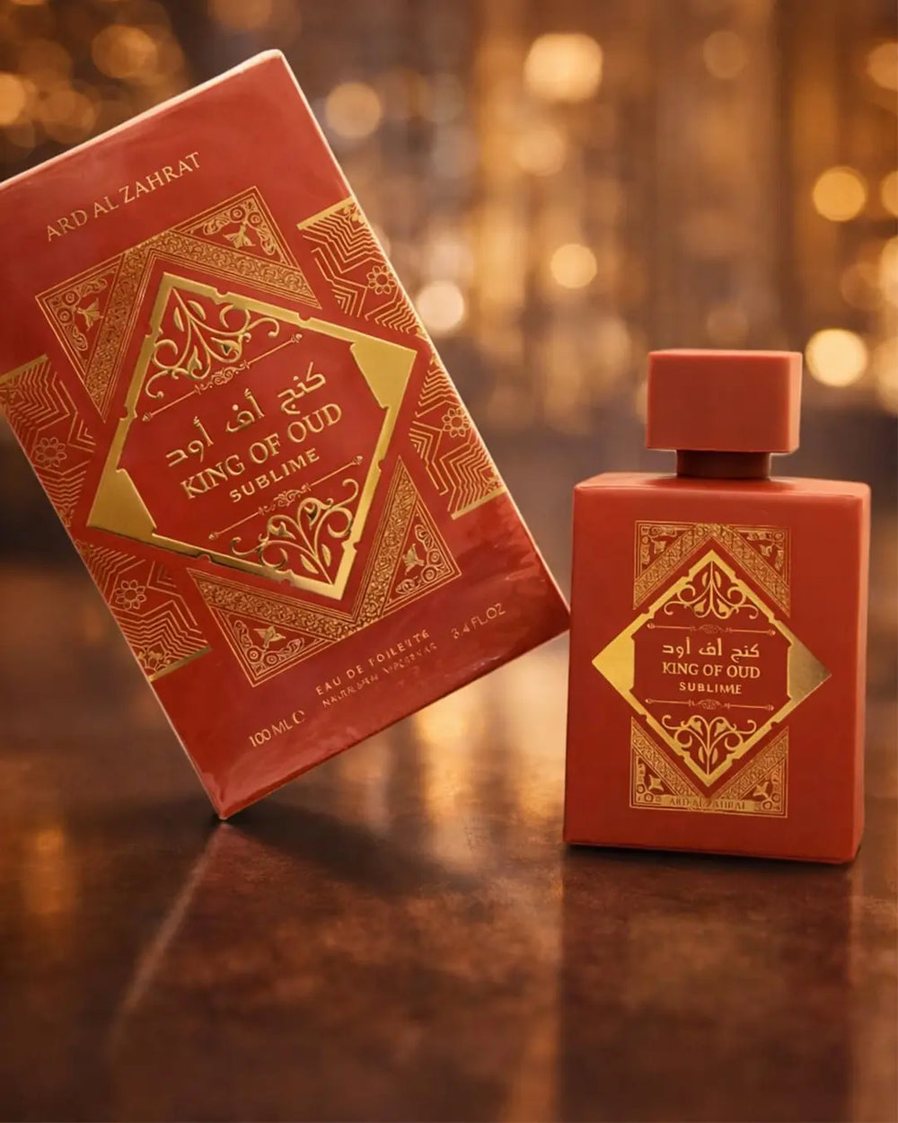 King of Oud Sublime Eau de Toilette 100ml luxury red edition oud perfume bottle