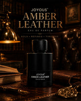 Joyous Amber Leather perfume 100ml – luxury black bottle – MMRK_1