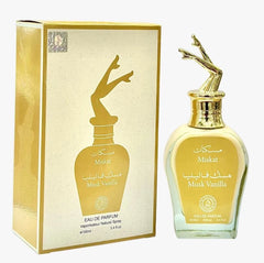 Miskat Musk Vanilla Eau de Parfum – 100ml Gold Bottle Unisex Perfume