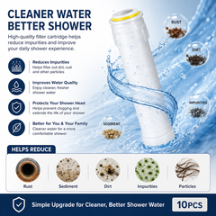 Protect Your Skin and Hair with Our Premium 10-Pcs Shower Filter Set