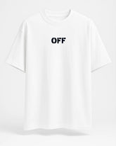OFF Oversized T-Shirt Front View – MMRK UAE