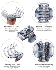 Mini Hair Claw Clips Set – 12pcs Transparent Hair Accessories Box