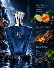 Afnan Turathi Blue Eau de Parfum 90ml fragrance notes image