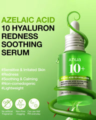 Anua Azelaic Acid 10 Hyaluron Redness Soothing Serum for sensitive irritated skin and redness