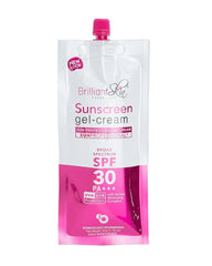 Brilliant Skin Sunscreen Gel-Cream SPF 30 PA+++ 50g front pouch packaging on a clean white background