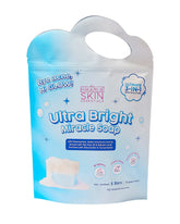 Hikari Skin Essentials Ultra Bright Miracle Soap 5-pack of 75g bars in blue resealable packaging on a white background