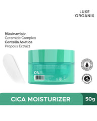 Luxe Organix Cica Rescue Gentle Brightening Derma Relief Moisturizer product view 50g