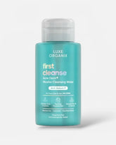 Luxe Organix First Cleanse Acne Derm+ Micellar Cleansing Water 300ml bottle front view