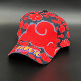 Naruto Akatsuki Cloud Cap red black adjustable anime hat UAE