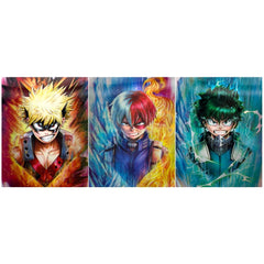 Anime My Hero Academia 3D Poster (3 in 1) - Vers.1
