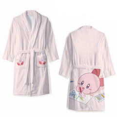 Kirby Bath Robe – Soft Cotton Anime Towel Robe