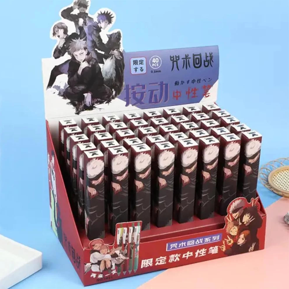 Anime Jujutsu Kaisen Gel Pen 0.5mm Black Ink Office Study Stationery Supplies High Quality (1pcs Only)