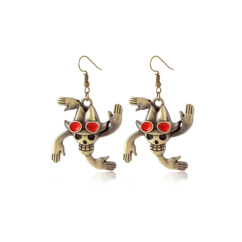 Franky Skull Earrings – One Piece Inspired