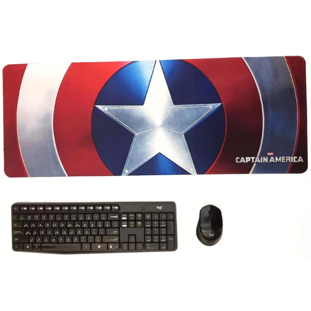 Captain America Mouse Pad – Large Extended Gaming Desk Mat