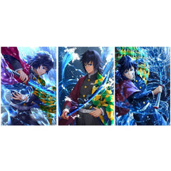 Anime Demon Slayer: Giyu Tomioka 3D Poster (3 in 1) - Vers.1