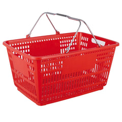 Plastic Shopping Basket with Wheels – 30L Capacity