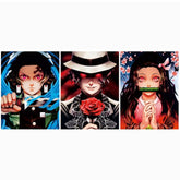 Anime Demon Slayer 3D Poster (3 in 1) - Vers.5