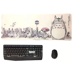 Totoro Mouse Pad – Bus Stop Watercolor Design