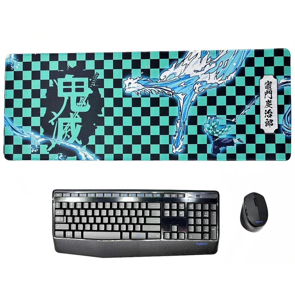 Demon Slayer Mouse Pad – Tanjiro Water Dragon Design