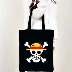 Straw Hat Pirates Logo Tote Bag – Black