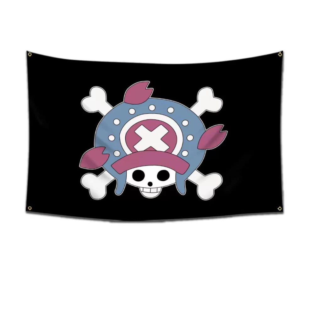 Anime One Piece: Tony Tony Chopper's Jolly Roger Wall Flag