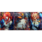 Anime Chainsaw Man 3D Poster (3 in 1) - Vers.1