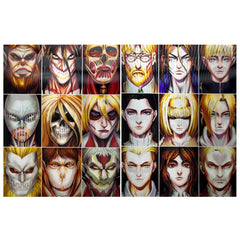 Anime Attack On Titan 3D Poster (2 in 1) - Vers.2