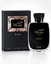 Rasasi Hawas Black Eau de Parfum 100ml bottle with box