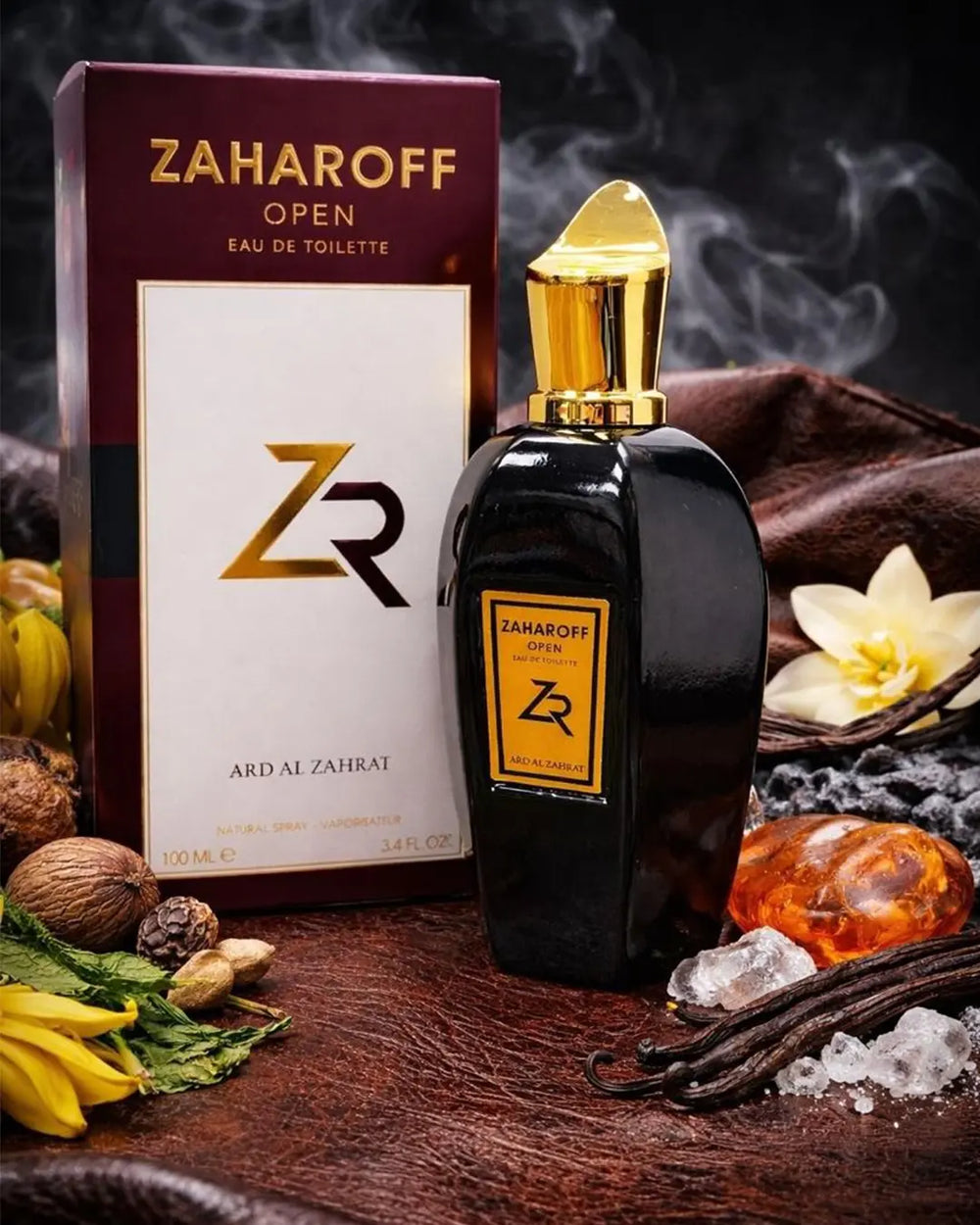Zaharoff Open perfume 100ml warm spicy vanilla woody fragrance luxury scent UAE