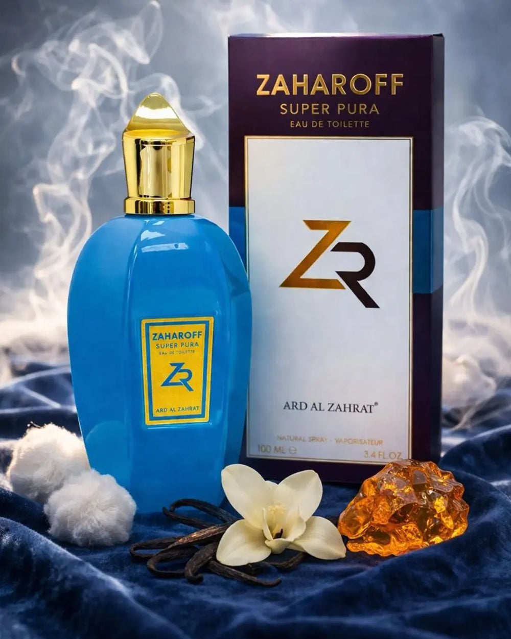 Zaharoff Super Pura perfume 100ml fresh clean vanilla fragrance luxury scent UAE