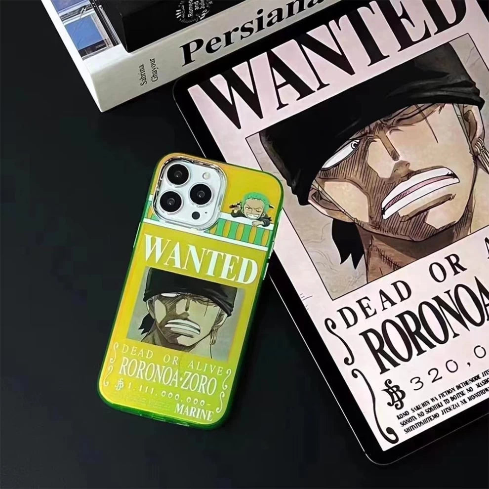 Anime One Piece: Roronoa Zoro WANTED Phone Case - Vers.4 (For iPhone)