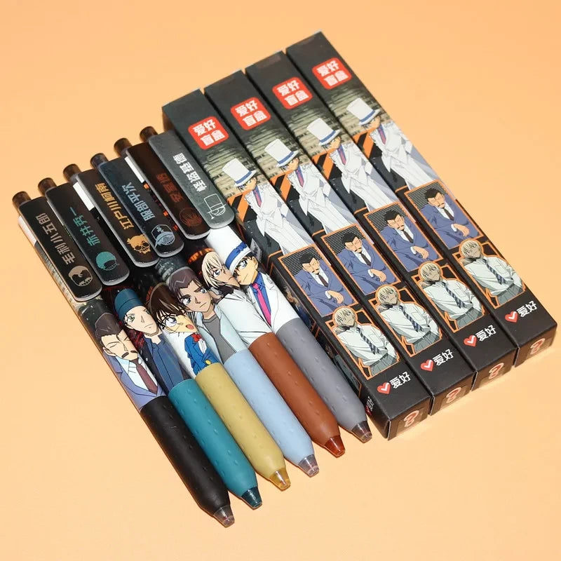 Anime Detective Conan Retractable Gel Pen 0.5mm Black 03 (1pcs Only)