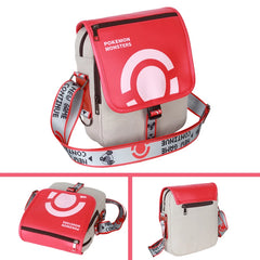 Pokemon Crossbody Bag – Red & Beige | Shoulder Messenger Bag