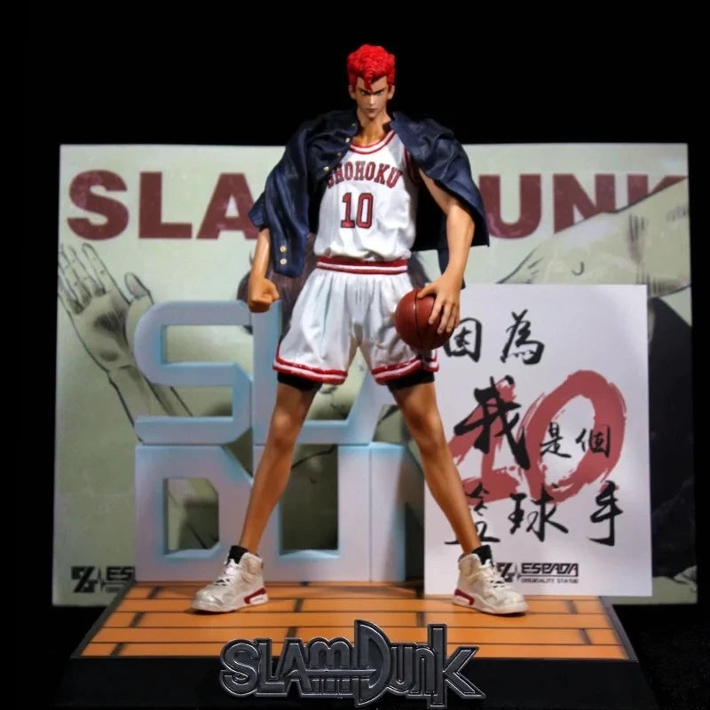 Slam Dunk Shohoku No.10 Figure – Double Head Anime Basketball Figure with Accessories 33×29cm