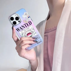 Anime One Piece: WANTED Phone Case - Vers.1 (For iPhone)