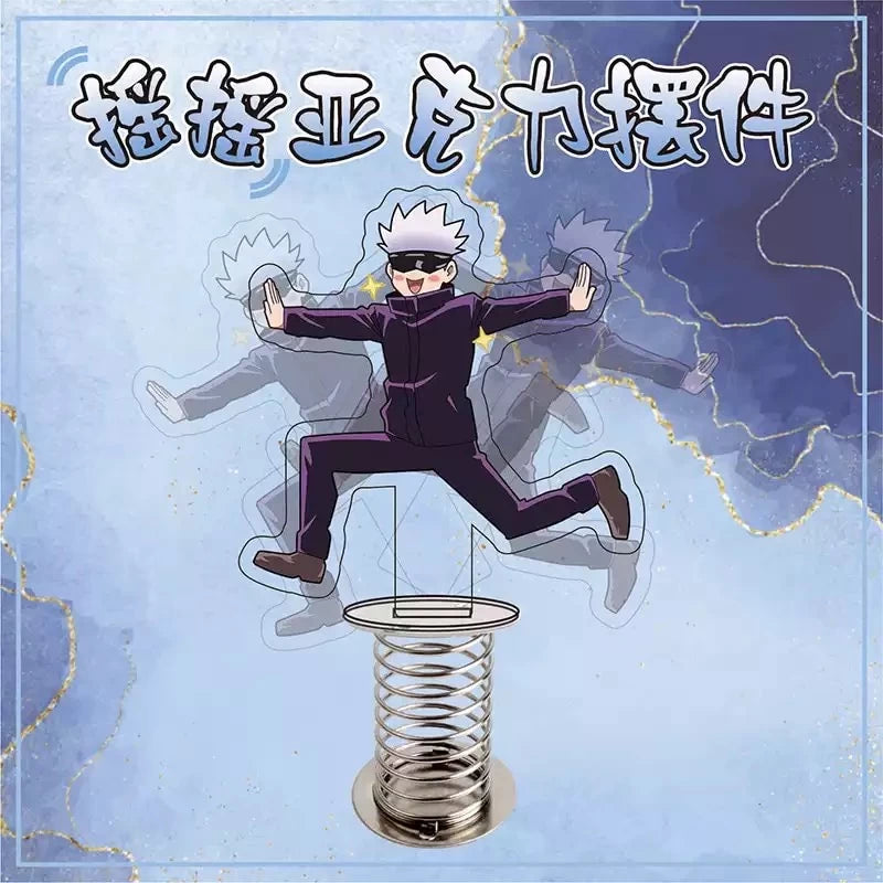 Jujutsu Kaisen Satoru Gojo Bobble Spring Figure – Car & Desk Decoration