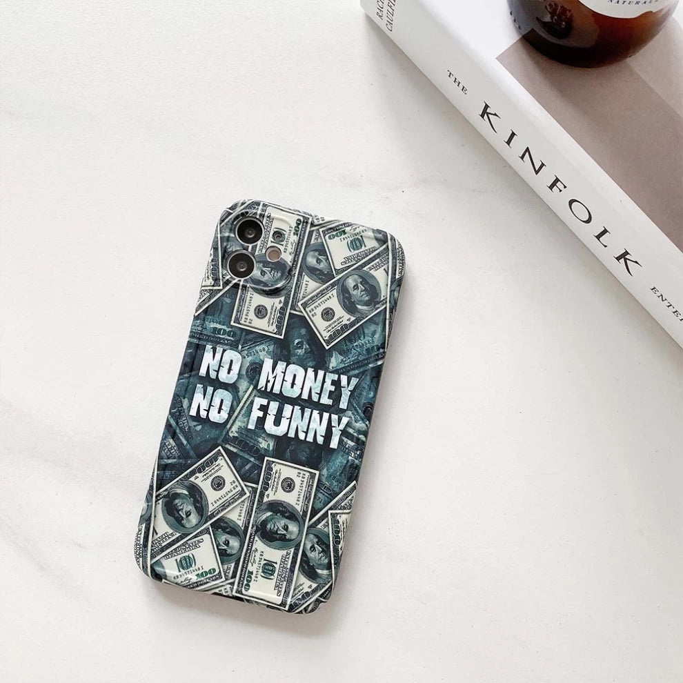 Dollars No Money No Funny Back Cover (For iPhone XR, X-XS, X-XS Max)