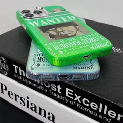 Anime One Piece: Roronoa Zoro WANTED Phone Case - Vers.4 (For iPhone)