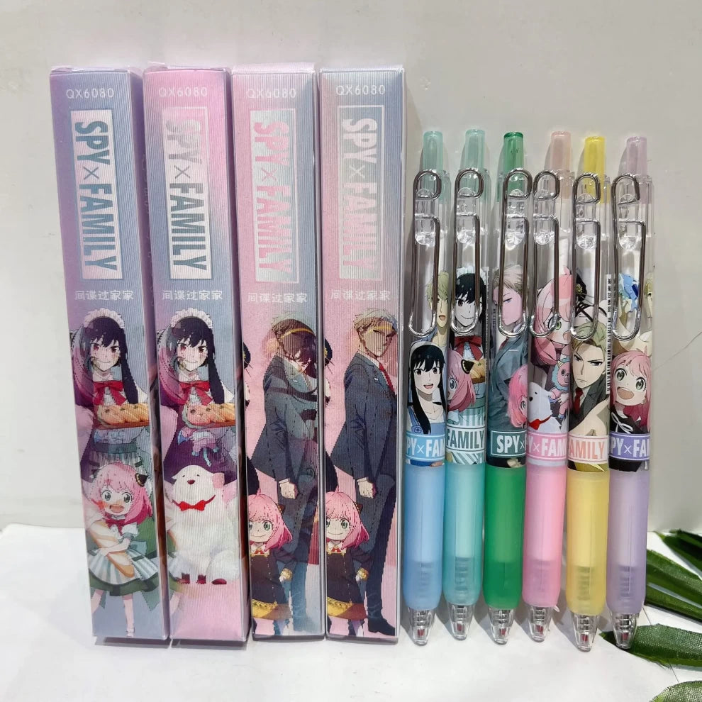 Anime Spy x Family Gel Pen 0.5mm Black Ink Office Study Stationery Supplies High Quality (1pcs Only)