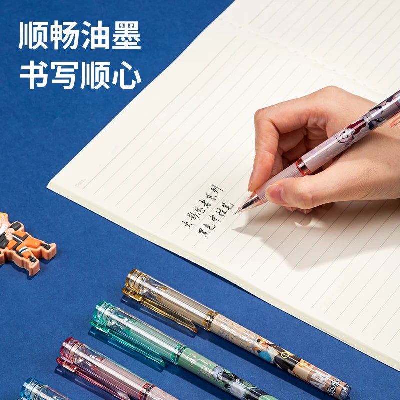 Naruto Gel Pen Set – 0.5mm Black Ink – Anime Stationery